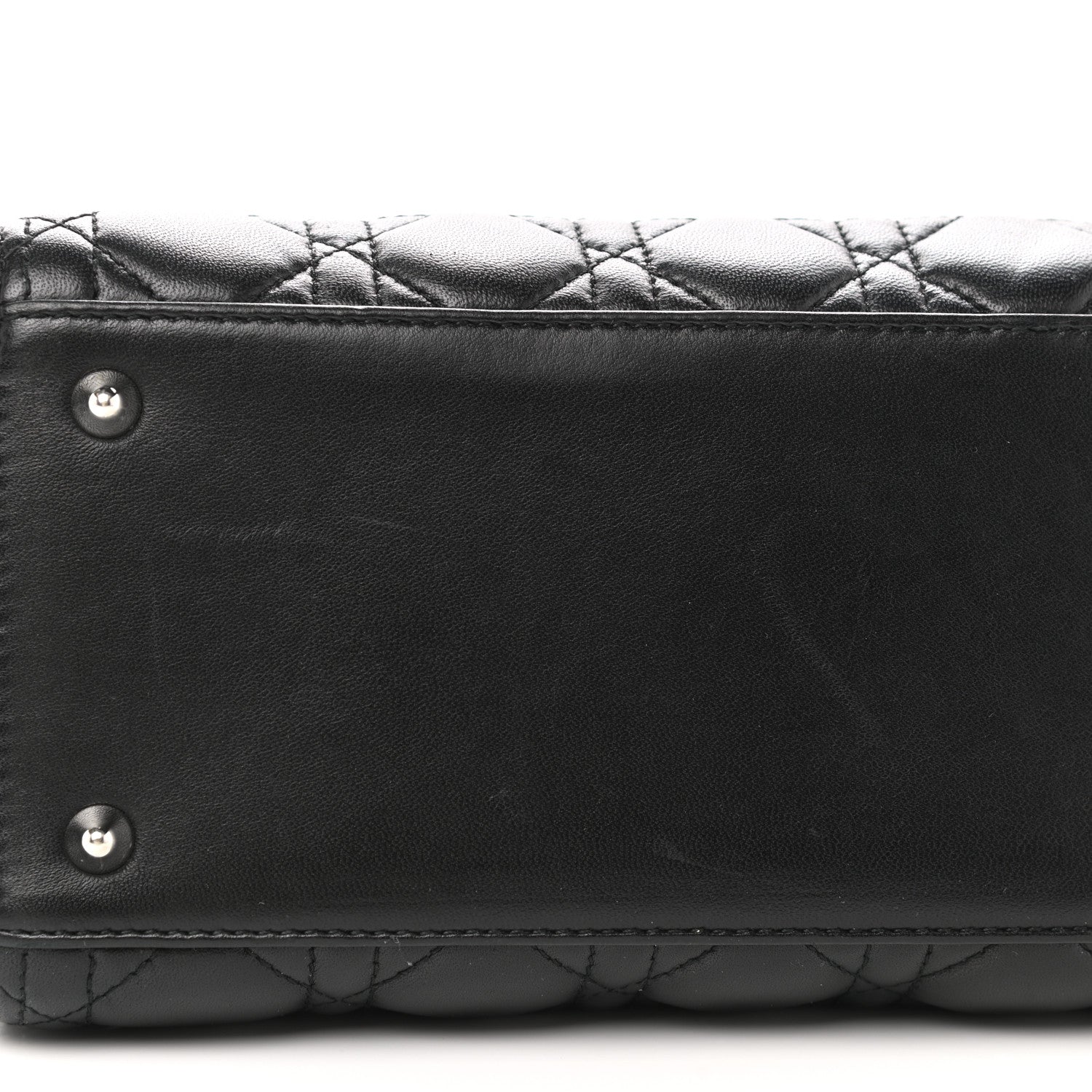 Christian Dior Lambskin Cannage Medium Lady Dior Black 14 of 14
