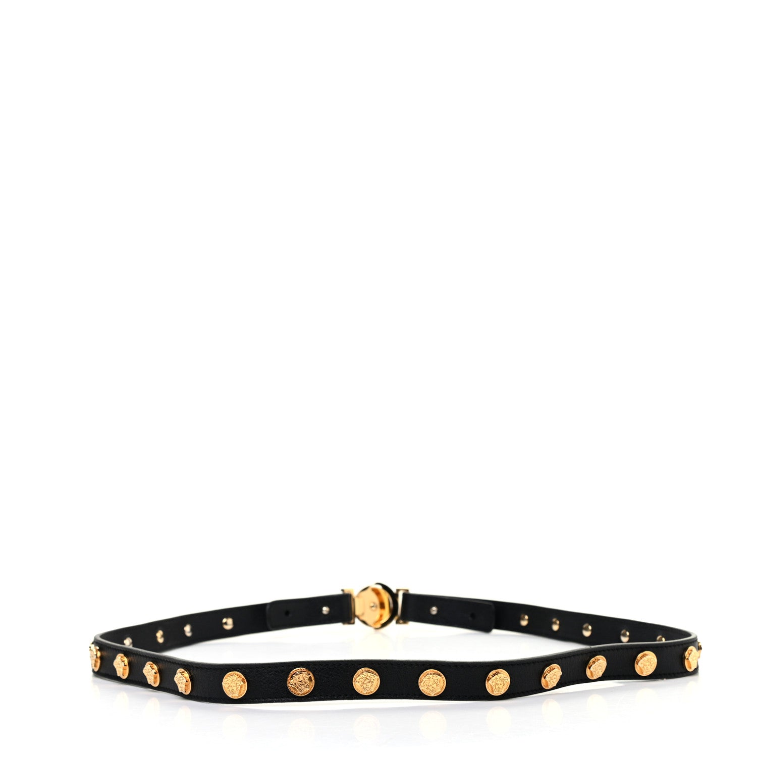 Versace Calfskin Tribute Belt 90 36 Black 2 of 3