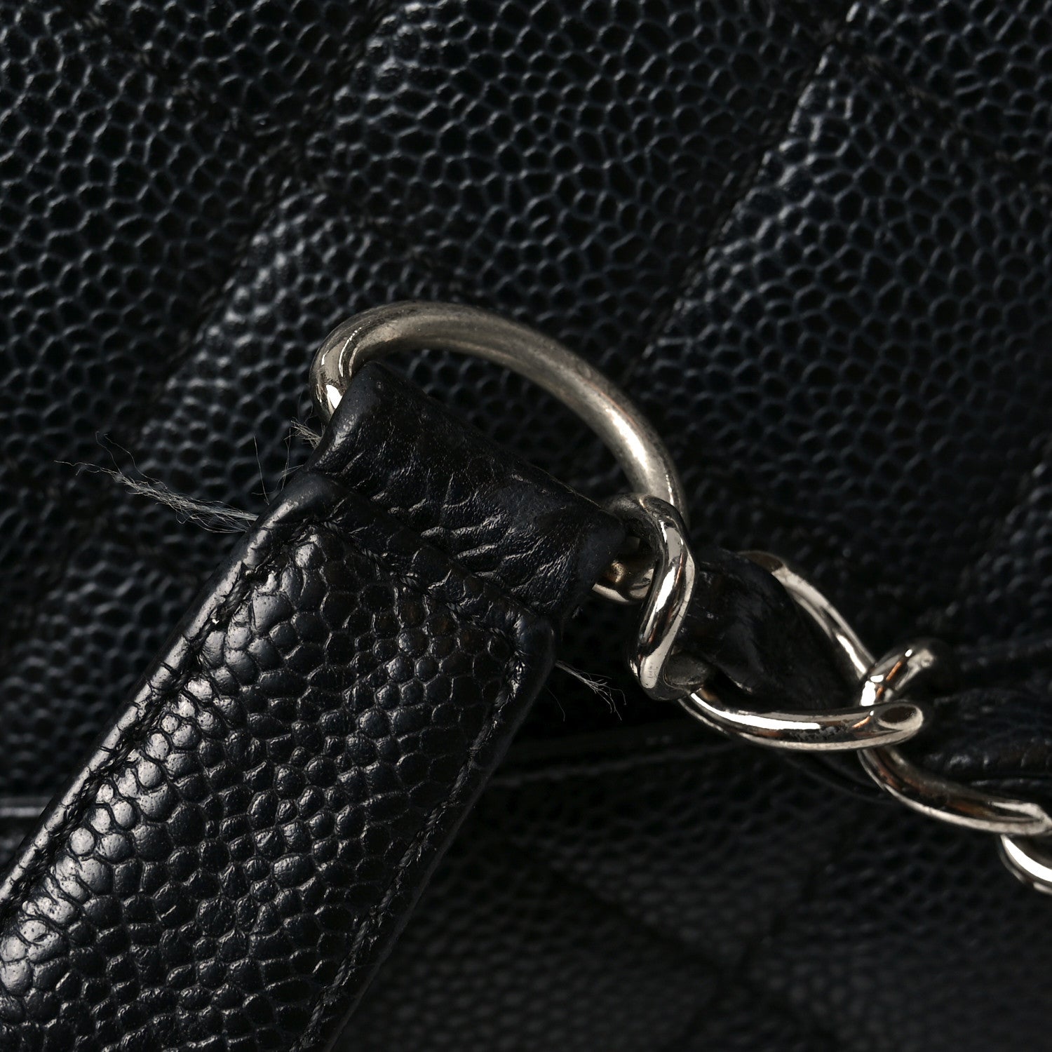 Chanel Caviar Quilted Grand Shopping Tote GST Black 1881565