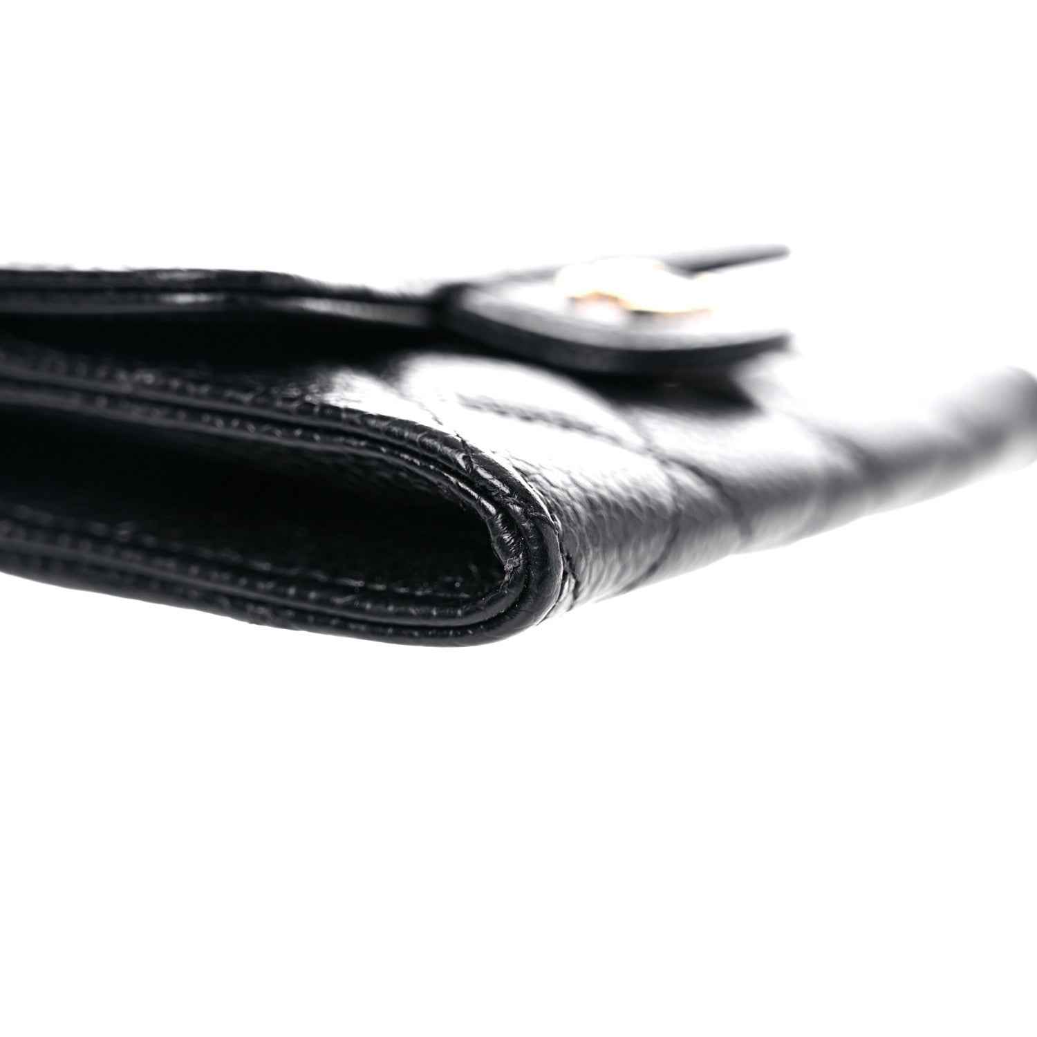 Chanel Caviar Quilted Flap Card Holder Wallet Black 11 of 19