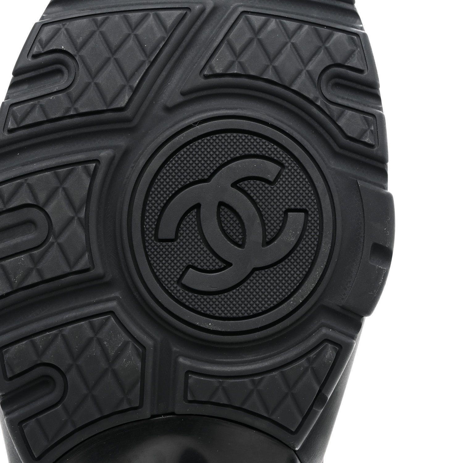 Chanel Calfskin Lambskin CC Uniform Sneakers 42 Black 6 of 12