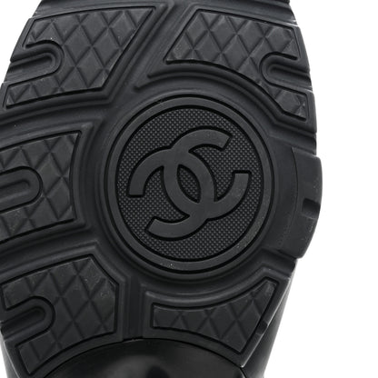 Chanel Calfskin Lambskin CC Uniform Sneakers 42 Black 6 of 12