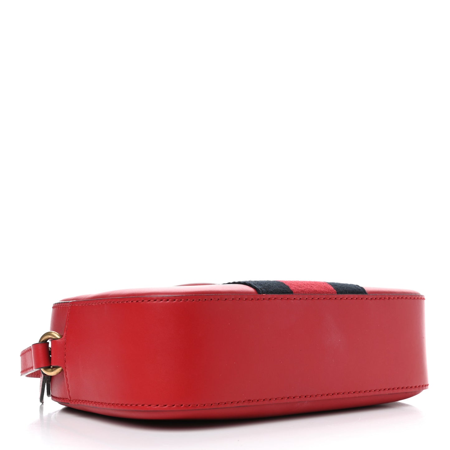 Calfskin Web Small Webby Bee Shoulder Bag Red