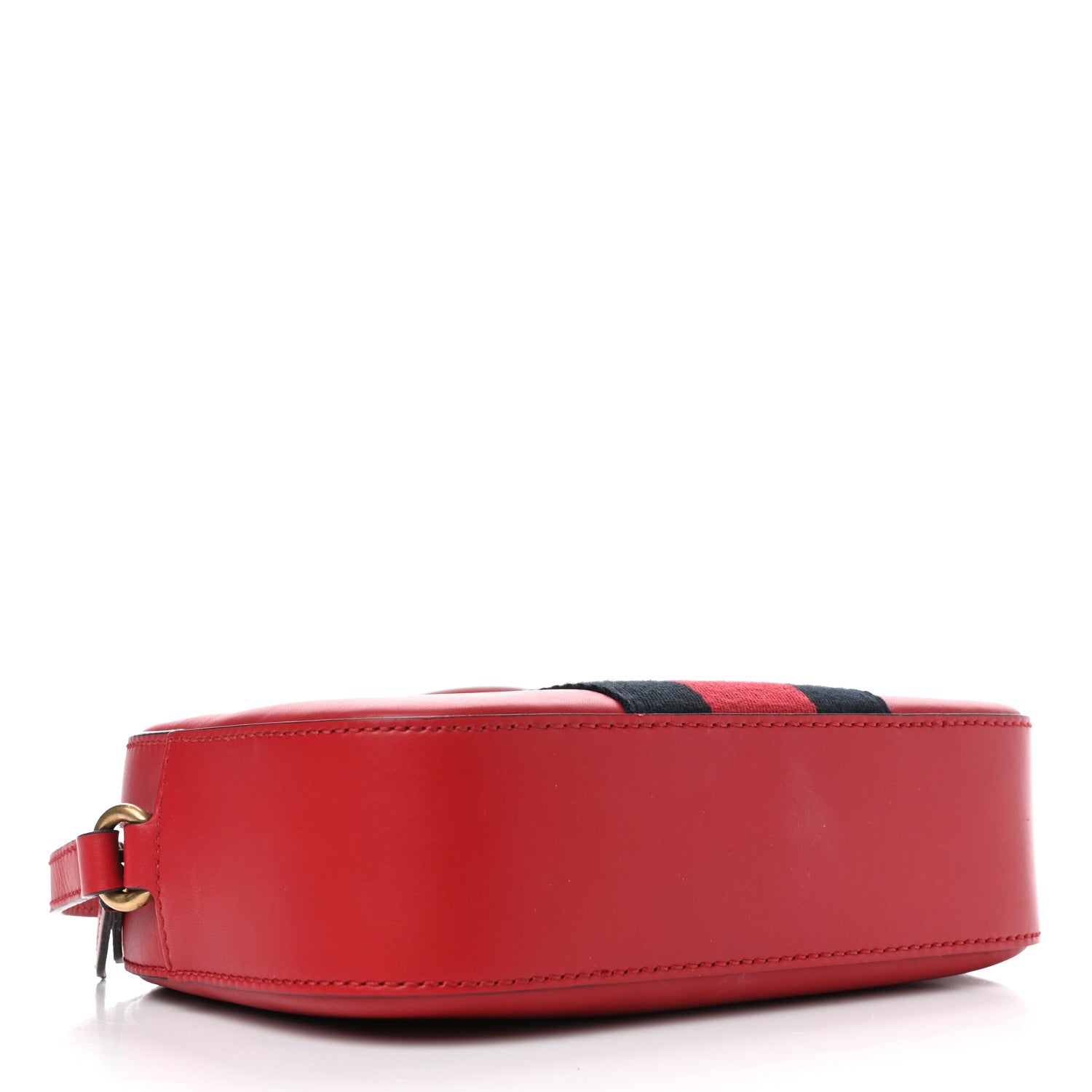 Gucci Calfskin Web Small Webby Bee Shoulder Bag Red 3 of 4
