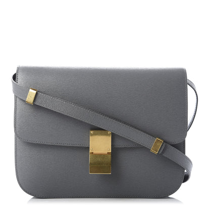 Celine Liege Calfskin Medium Classic Box Flap Bag Grey 1 of 9