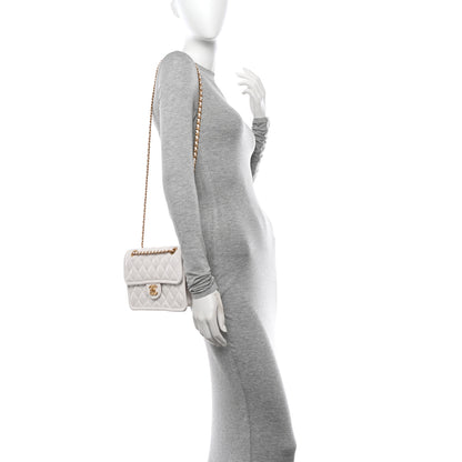 Chanel Caviar Quilted Medium Sweet Classic Flap White 2 of 13