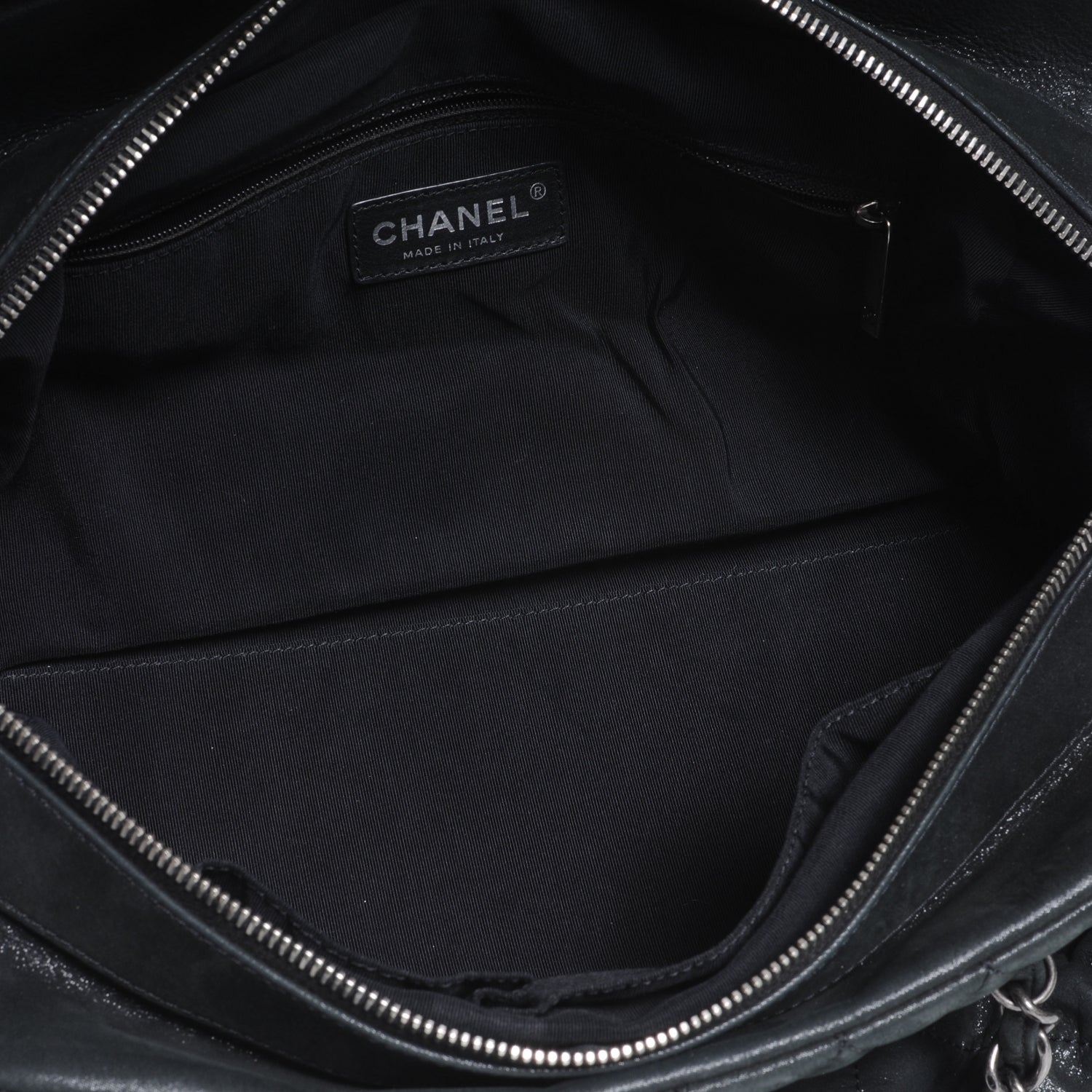 Chanel Iridescent Calfskin Chic Quilt Bowling Bag Black 5 of 7