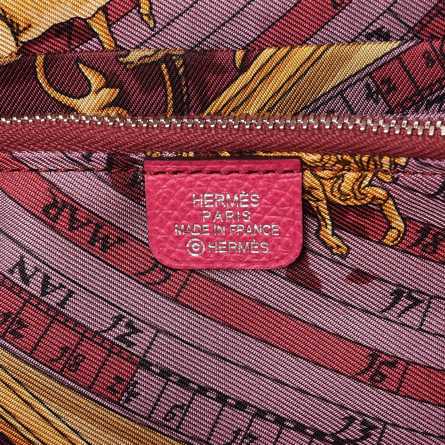 Hermes Epsom Silk'in Wallet Rose Tyrien 6 of 8