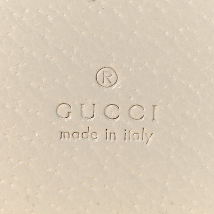 Gucci GG Supreme Monogram Textured Dollar Calfskin Web Ophidia Card Case Beige Ebony Mystic White 6 of 7