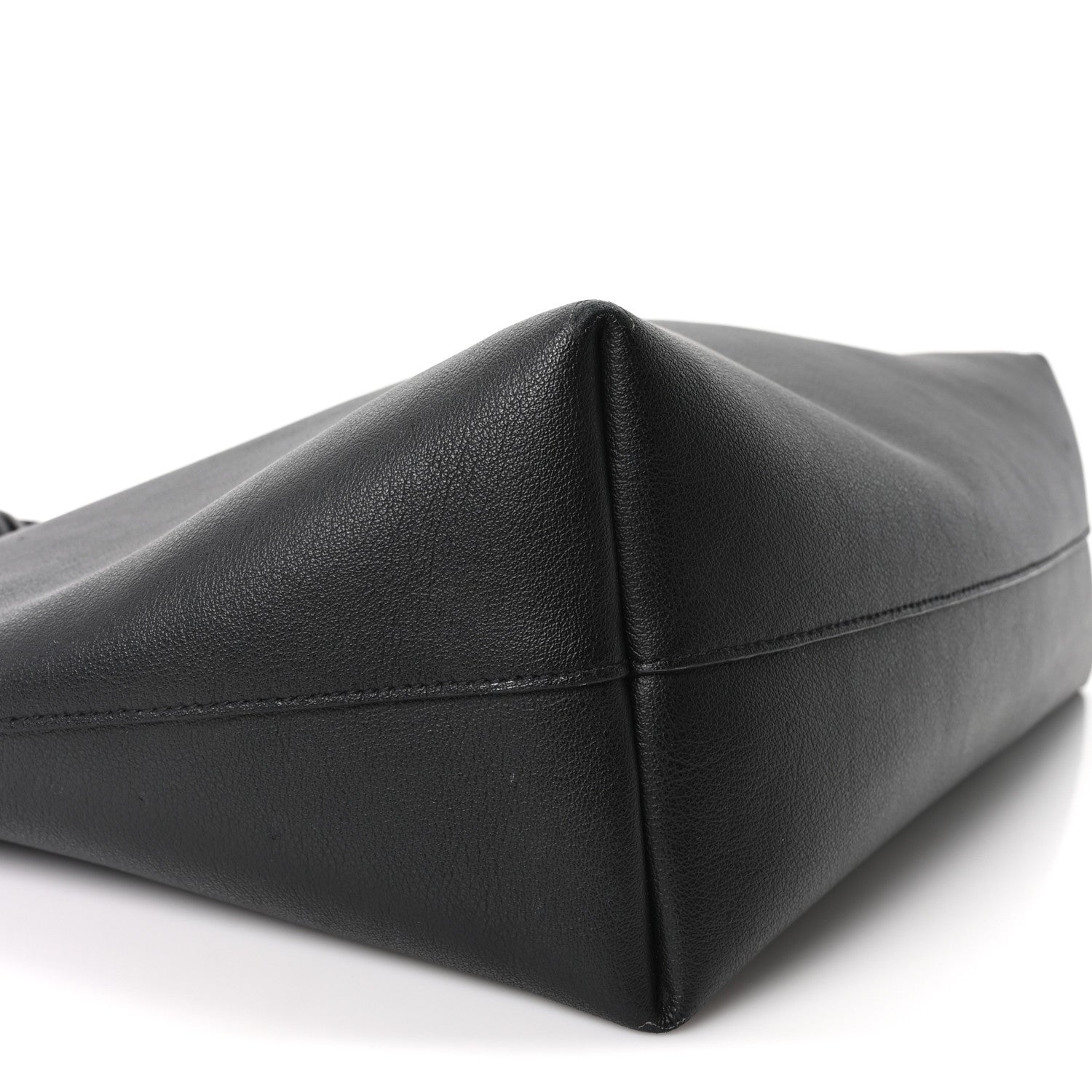 Saint Laurent Calfskin Large Shopping Tote Black 9 of 10