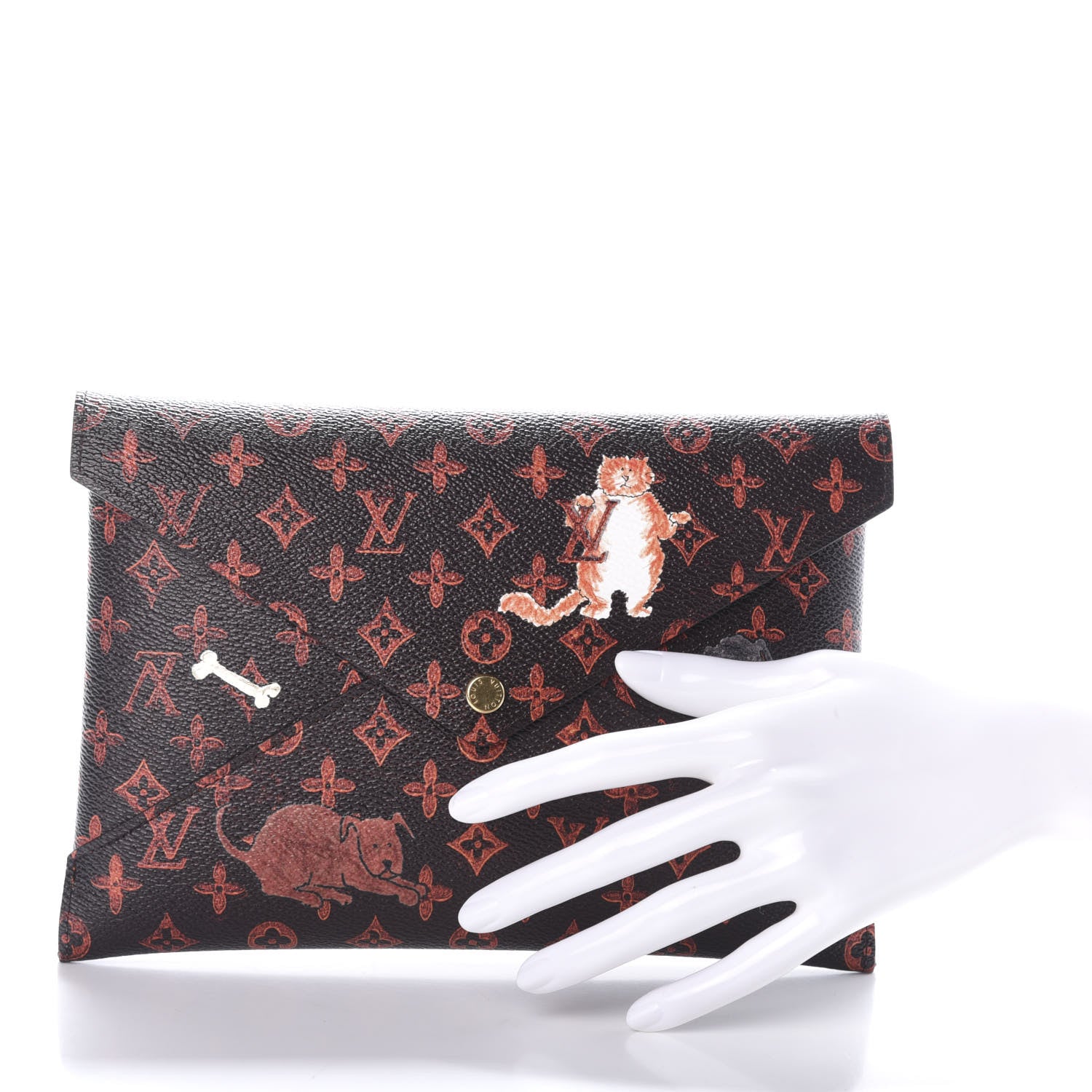 Louis Vuitton Catogram Kirigami Pochette Set Marron White Black 2 of 6