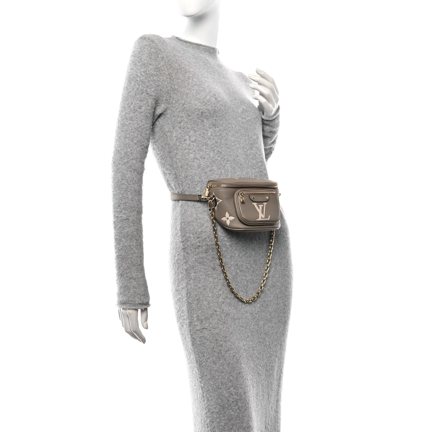 Empreinte Monogram Giant Mini Bumbag Tourterelle Cream