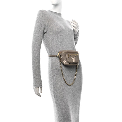 Louis Vuitton Empreinte Monogram Giant Mini Bumbag Tourterelle Cream 3 of 9