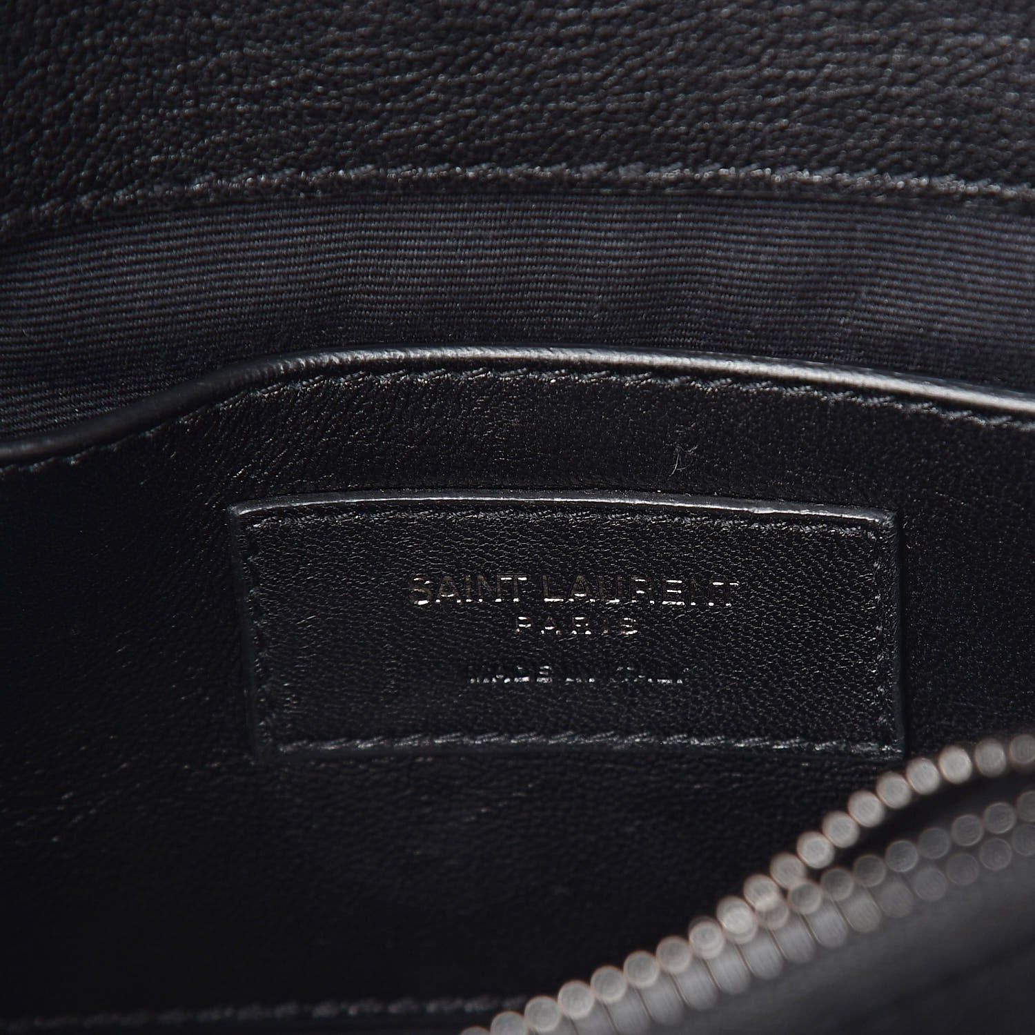 Saint Laurent Sheepskin Matelasse Chevron Monogram Medium College Bag Black 6 of 9