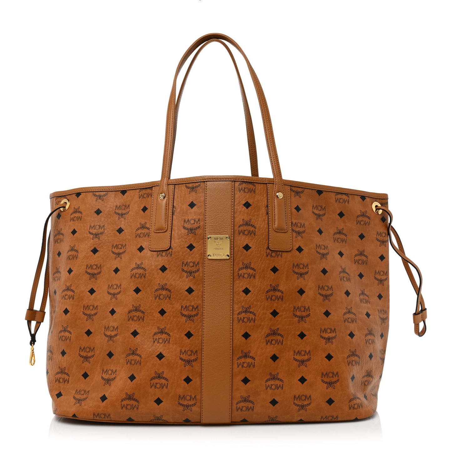 Visetos Large Liz Reversible Shopper Tote Cognac