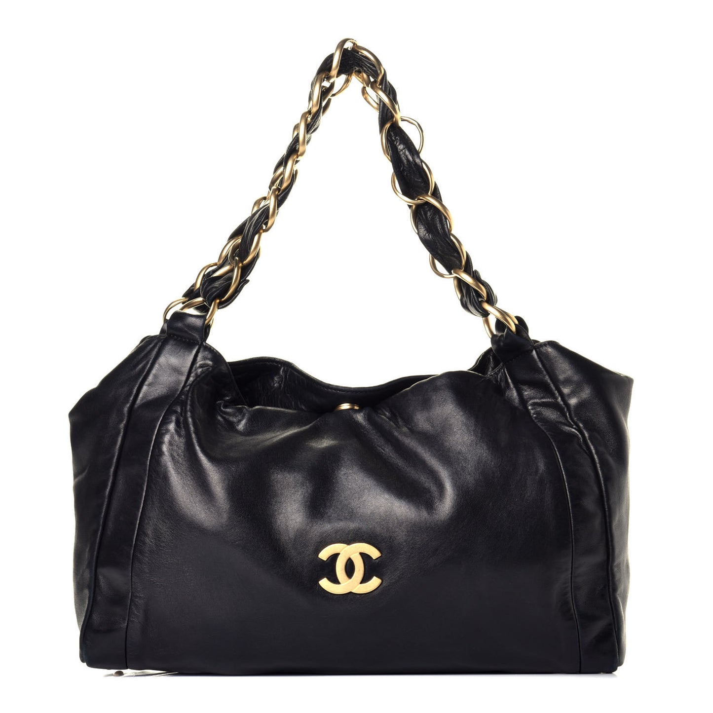 Lambskin Small Olsen Shoulder Bag Black