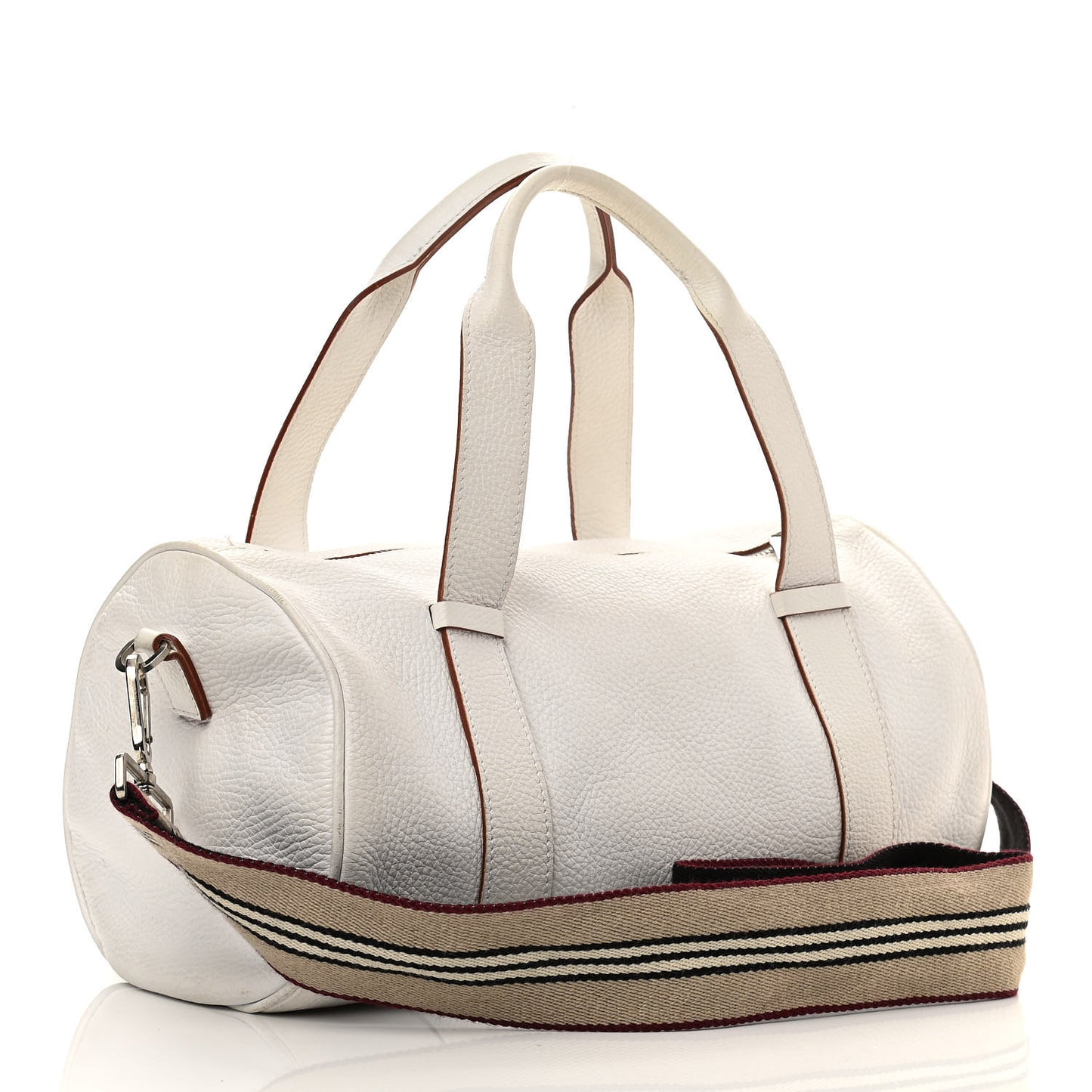 Calfskin Barrel Bag White