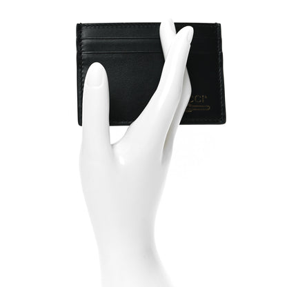 Gucci Plutone Calfskin Logo Card Holder Black 2 of 7