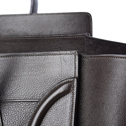 Celine Drummed Calfskin Mini Luggage Anthracite 16 of 17