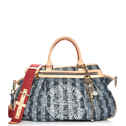 Louis Vuitton Denim Raye Cabas GM 1 of 11