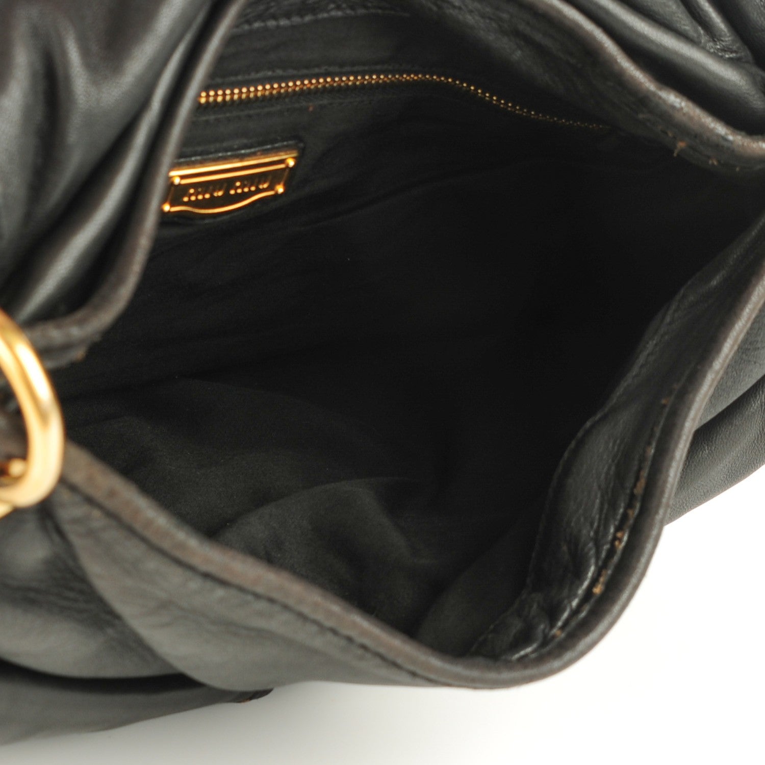 Miu Miu Nappa Matelasse Coffer Hobo Black 8 of 18