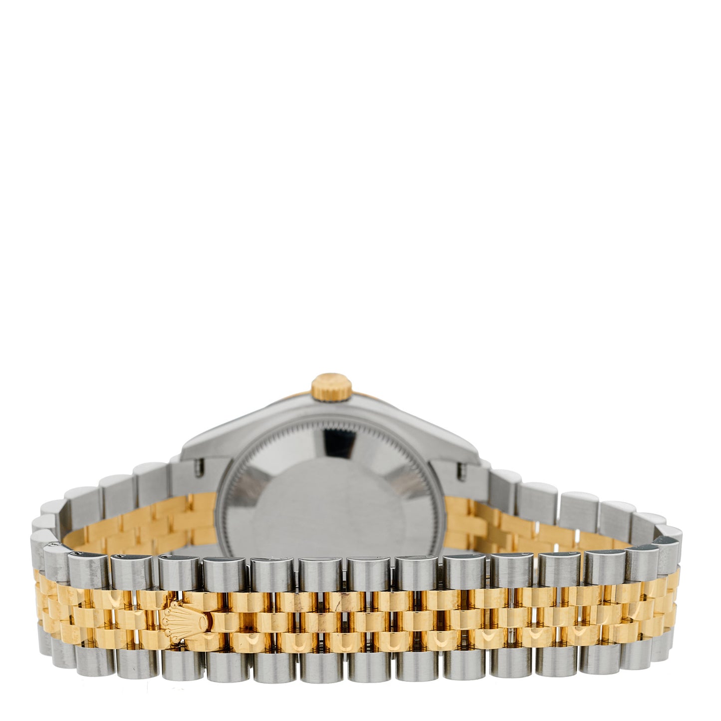 Stainless Steel 18K Yellow Gold Diamond 31mm Oyster Perpetual Datejust Watch Green Floral 278273