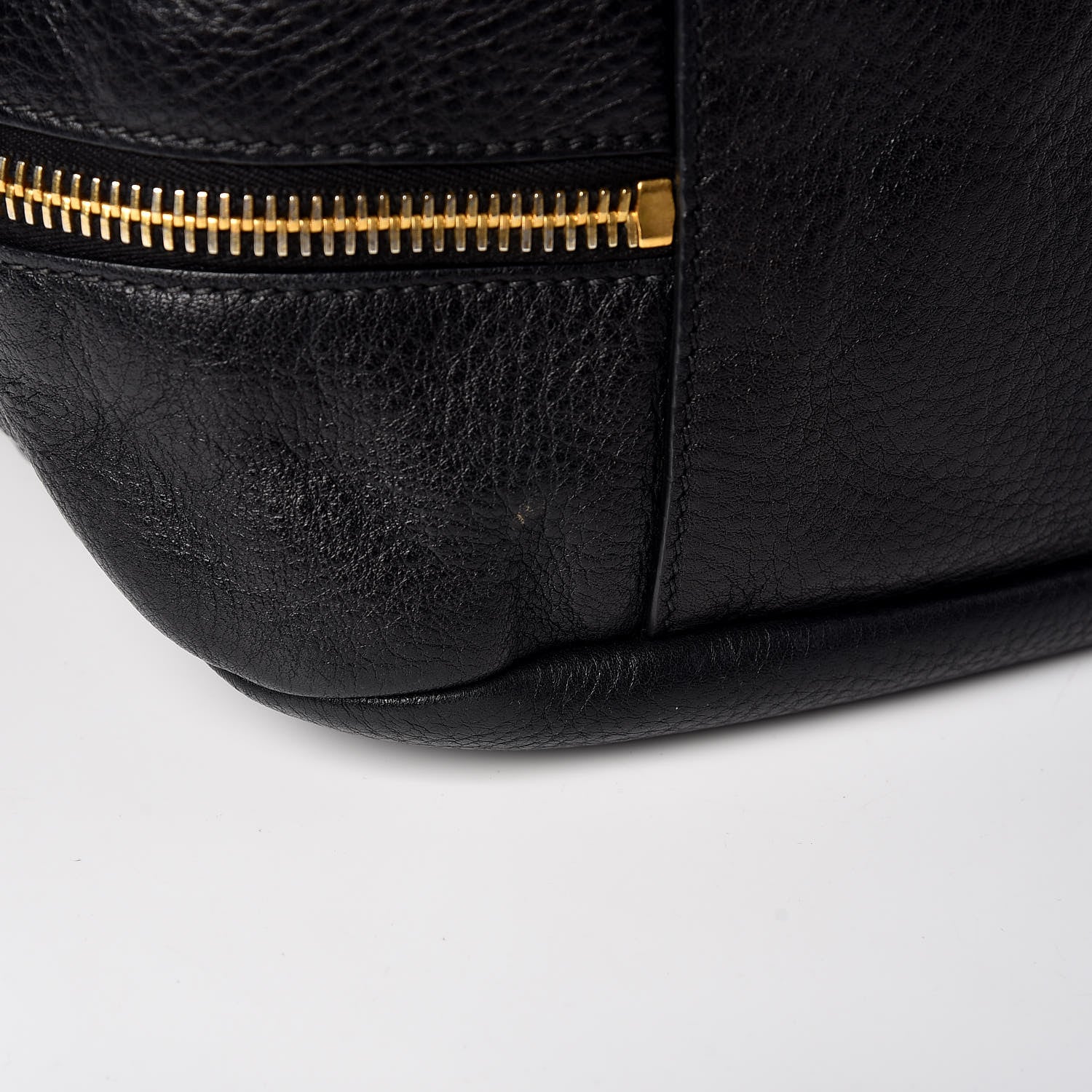 Prada Vitello Daino Side Zip Pocket Hobo Black 10 of 12