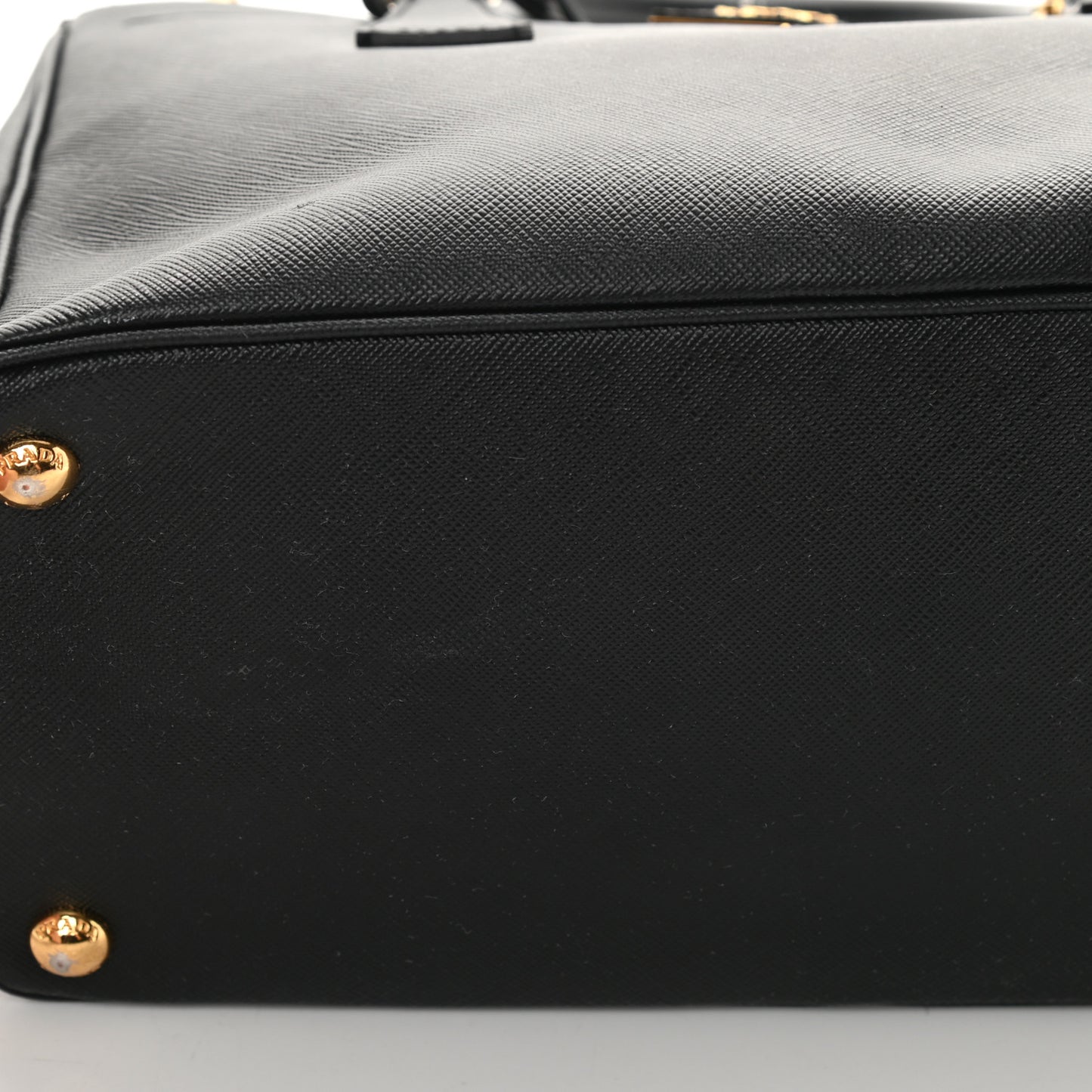 Saffiano Small Galleria Double Zip Tote Black