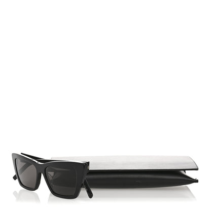 Saint Laurent Acetate Mica Cat Eye Sunglasses SL 276 Black 10 of 10