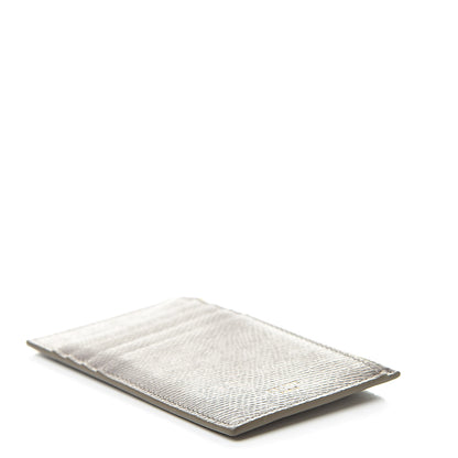 Celine Grained Calfskin Zipped Card Holder Pebble 4 of 10