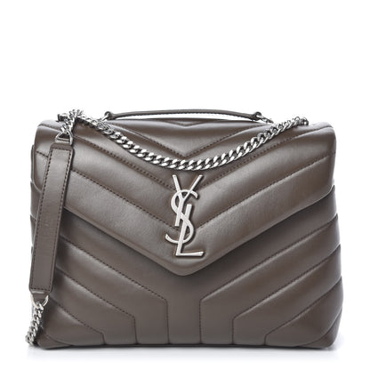 Saint Laurent Calfskin Y Quilted Monogram Small Loulou Chain Satchel Faggio 1 of 10