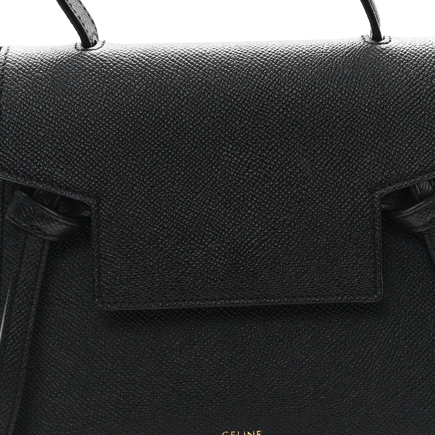 Celine Grained Calfskin Nano Belt Bag Black 7 of 10