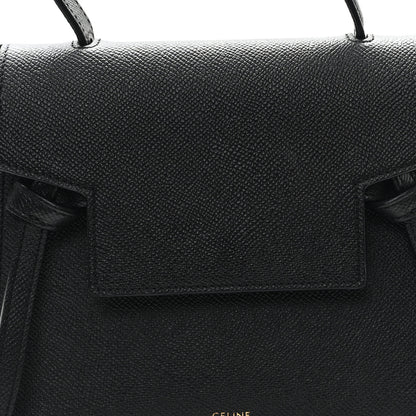 Celine Grained Calfskin Nano Belt Bag Black 7 of 10