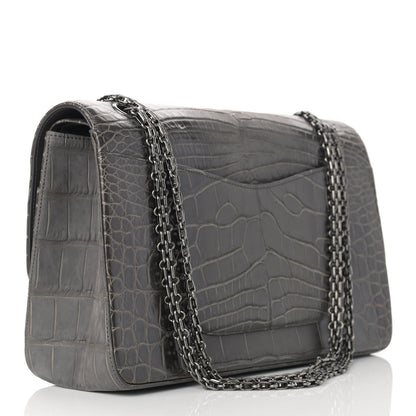 Chanel Alligator 2.55 Reissue 227 Flap Grey 3 of 12