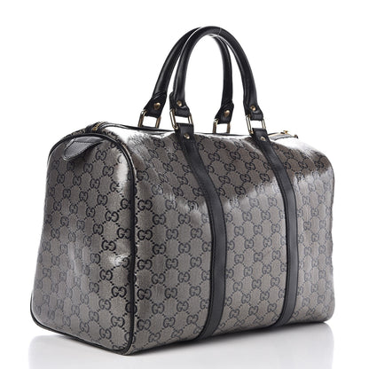 Gucci Crystal Monogram Medium Joy Boston Black 3 of 7