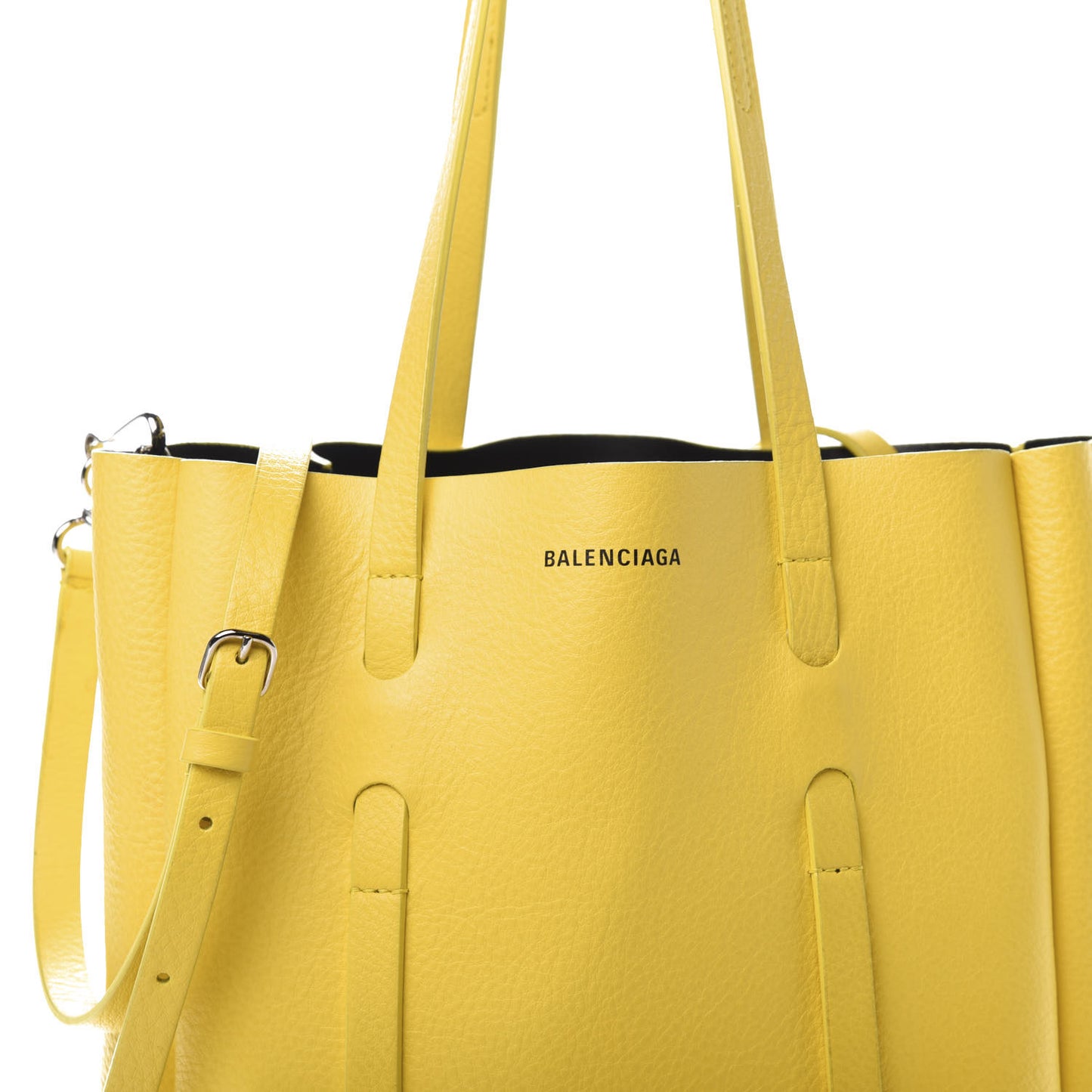 Calfskin XS Everyday Tote Yellow Black