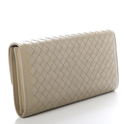 Bottega Veneta Nappa Intrecciato Continental Flap Wallet New Sand 3 of 8