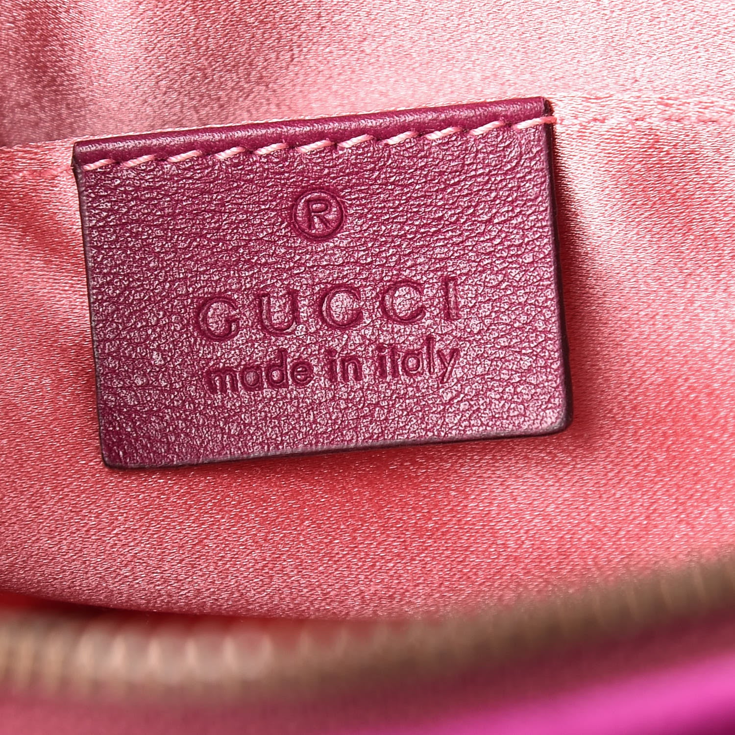 Gucci Velvet Matelasse GG Marmont Belt Bag 75 30 Fuchsia Violet Cyclamen 8 of 10