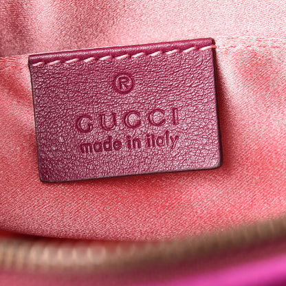 Gucci Velvet Matelasse GG Marmont Belt Bag 75 30 Fuchsia Violet Cyclamen 8 of 10