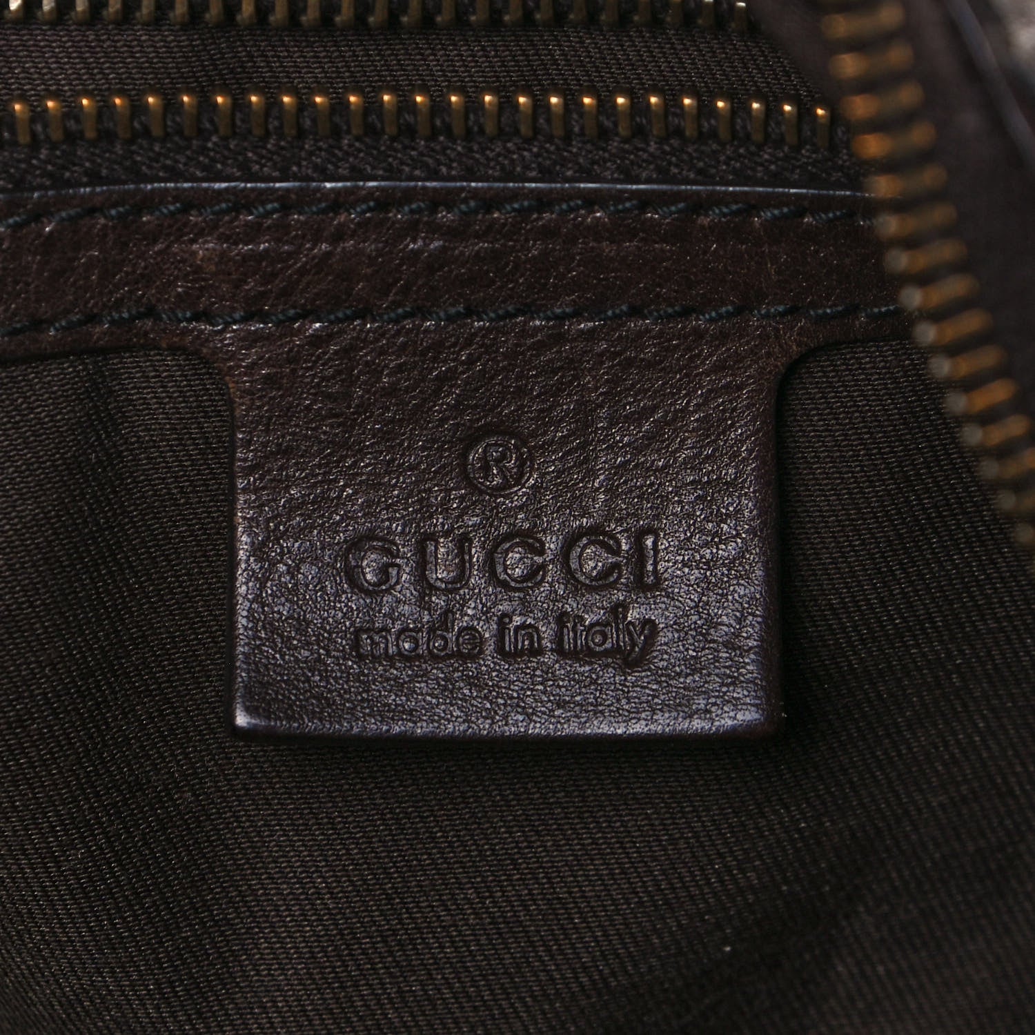 Gucci Monogram Medium Jockey Hobo Dark Brown 6 of 12
