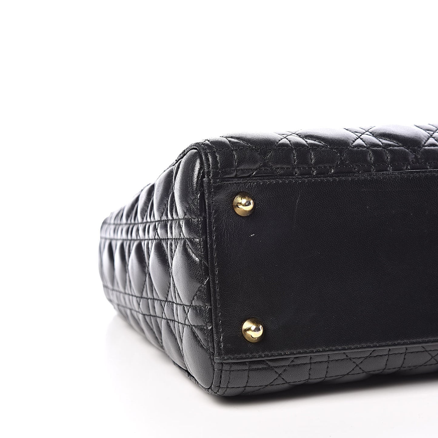 Lambskin Cannage Large Lady Dior Black