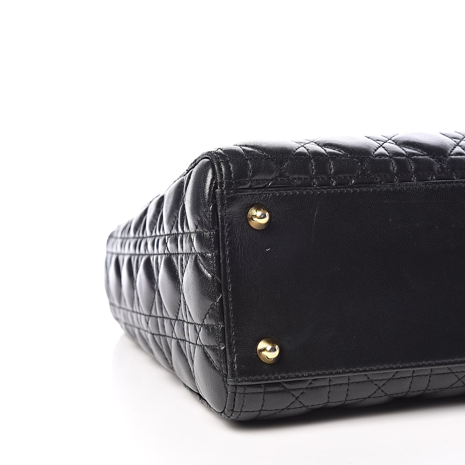 Christian Dior Lambskin Cannage Large Lady Dior Black 5 of 17