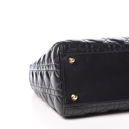 Christian Dior Lambskin Cannage Large Lady Dior Black 5 of 17