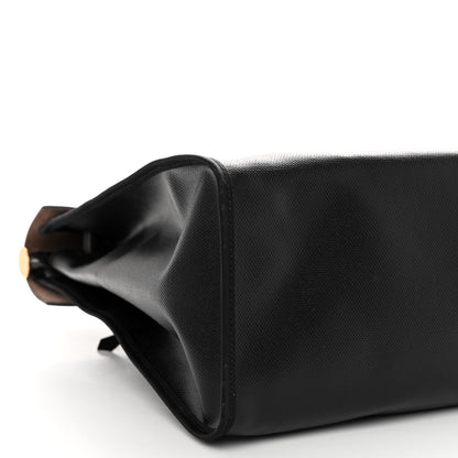 Hermes Toile H Berline Vache Hunter Herbag Zip 39 MM Black Ebene 8 of 9