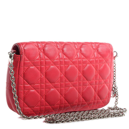 Christian Dior Lambskin Cannage Miss Dior Promenade Pouch Fuchsia 3 of 8