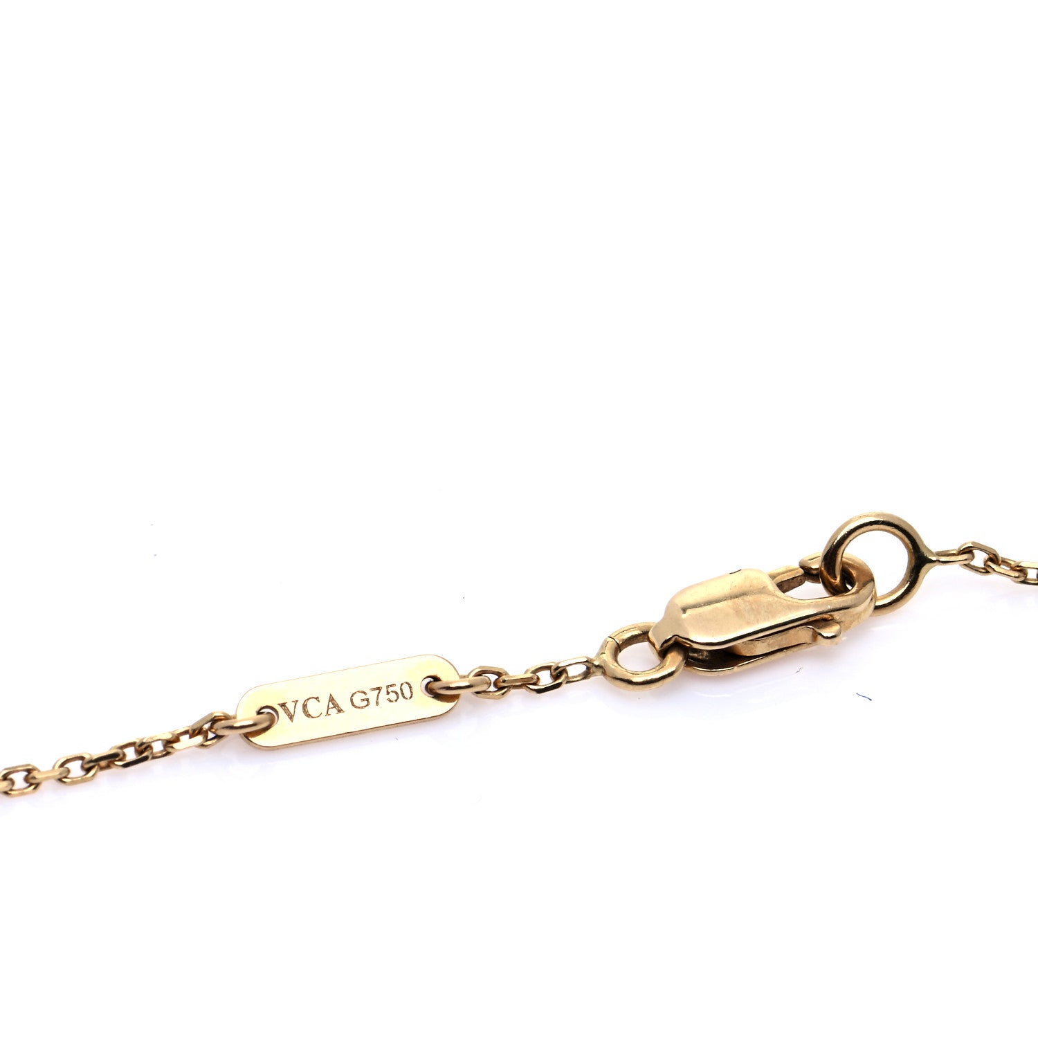 Van Cleef & Arpels 18K Yellow Gold Mother of Pearl Sweet Alhambra Butterfly Bracelet 6 of 9