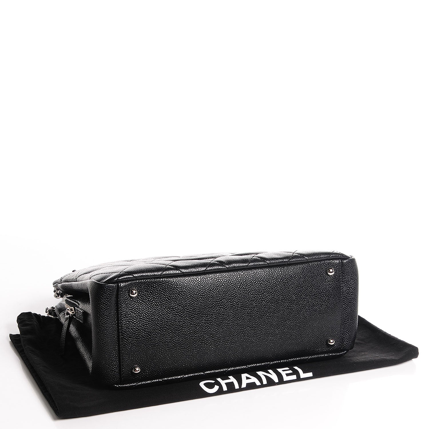 Chanel Caviar CC Timeless Tote Black 4 of 7