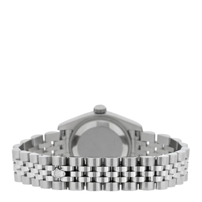 Rolex Stainless Steel 18K White Gold Diamond 26mm Oyster Perpetual Datejust Watch Silver 179174 3 of 5