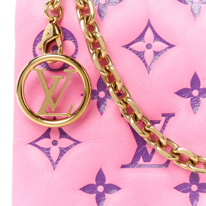 Louis Vuitton Lambskin Embossed Monogram Vuittamins Pochette Coussin Rose Violet 8 of 10