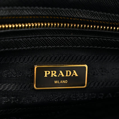 Prada Saffiano Small Galleria Double Zip Tote Black 6 of 12
